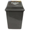 Cleanlink Rubbish Bin With Swing Lid 40 Litre Grey 12055 - SuperOffice