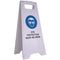 Cleanlink Safety Sign Eye Protection Must Be Worn 320 X 310 X 650Mm White 12166 - SuperOffice