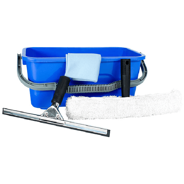 Cleanlink Window Glass Cleaning Kit Bucket Cloth Squeegee Applicator 12021 - SuperOffice
