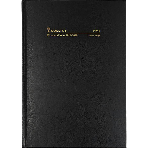 Collins 2019-2020 Financial Year Diary Day To Page A4 Black 14M4.P99-2020 - SuperOffice