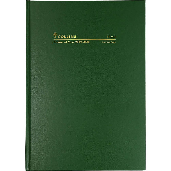 Collins 2019-2020 Financial Year Diary Day To Page A4 Green 14M4.P40-2020 - SuperOffice
