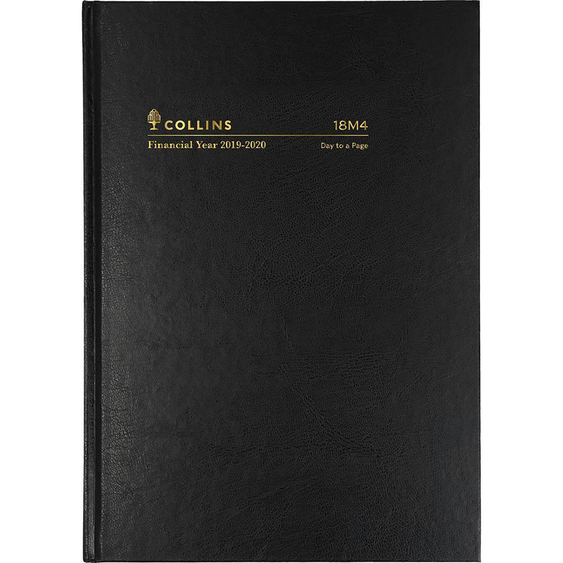 Collins 2019-2020 Financial Year Diary Day To Page A5 Black 18M4.P99-2020 - SuperOffice