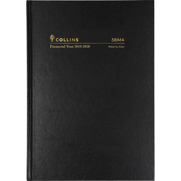 Collins 2019-2020 Financial Year Diary Week To View A5 Black 38M4.P99-2020 - SuperOffice