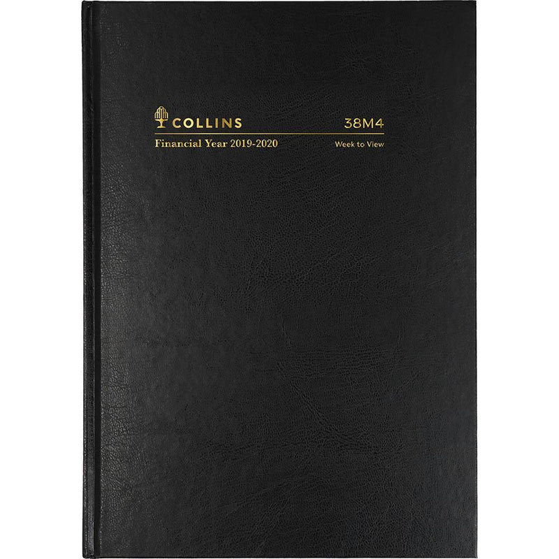 Collins 2019-2020 Financial Year Diary Week To View A5 Black 38M4.P99-2020 - SuperOffice