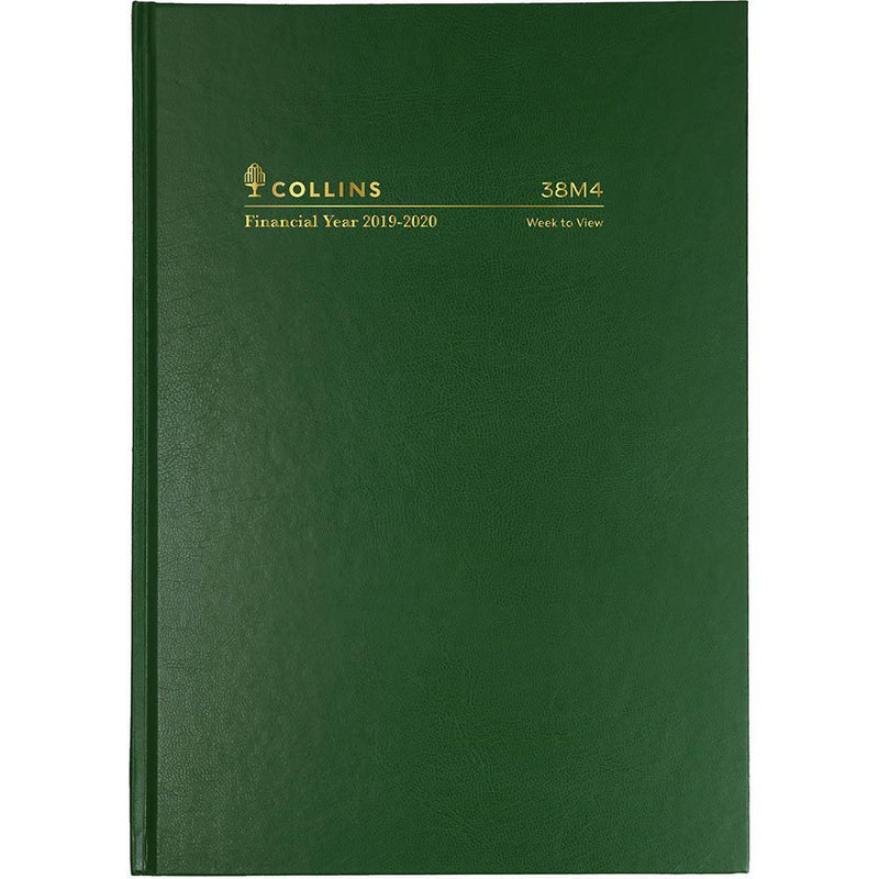 Collins 2019-2020 Financial Year Diary Week To View A5 Green 38M4.P40-2020 - SuperOffice