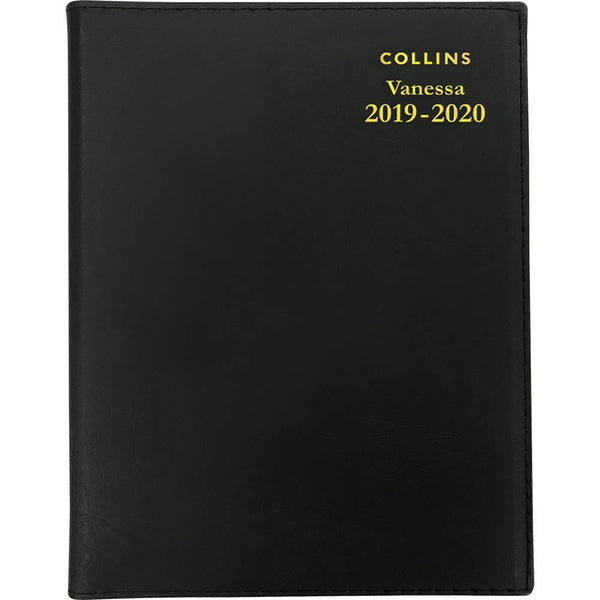 Collins 2019-2020 Vanessa Financial Year Diary Day To A Page A5 Black FY185.V99-2020 - SuperOffice