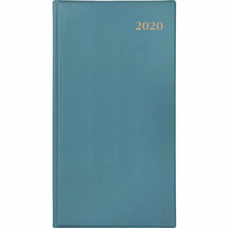 Collins 2020 Belmont Slimline Diary Portrait Week To View B6/7 Teal 377P.V57-20 - SuperOffice