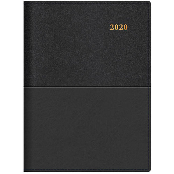 Collins 2020 Vanessa Wire Bound Diary Day To Page Half Hourly A4 Black 145.V99-20 - SuperOffice