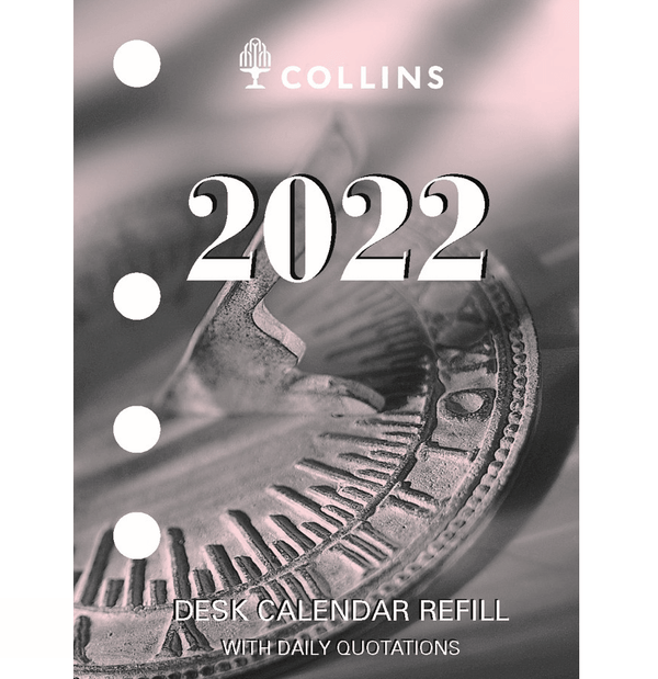 Collins 2022 Calendar Refill Day To Page Side Punch Daily Quotations DCRS-22 - SuperOffice