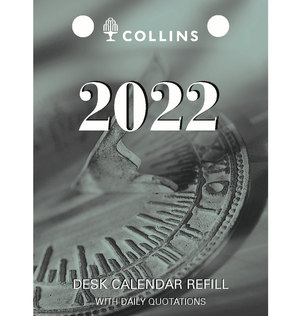 Collins 2022 Calendar Refill Day To Page Top Punch Daily Quotations DCRT-22 - SuperOffice