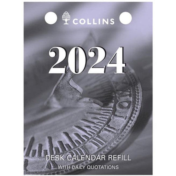 Collins 2024 Calendar Refill Day To Page Top Punch Daily Quotations DCRT-24 - SuperOffice