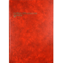 Collins 3880 Series Account Book Day Book Paged 84 Leaf A4 Red 10849 - SuperOffice