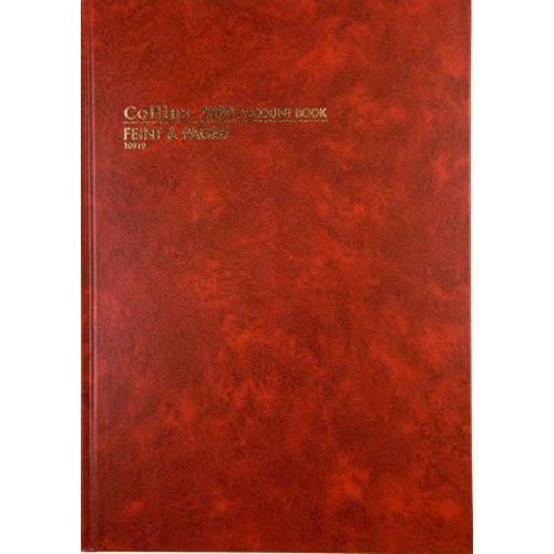Collins 3880 Series Account Book Feint Paged 84 Leaf A4 Red 10919 - SuperOffice