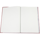 Collins 3880 Series Account Book Indexed Through 84 Leaf A4 Red 10926 - SuperOffice