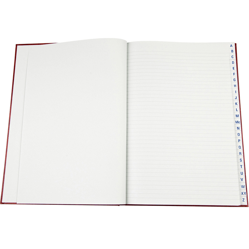Collins 3880 Series Account Book Indexed Through 84 Leaf A4 Red 10926 - SuperOffice