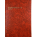 Collins 3880 Series Account Book Minute And Paged 84 Leaf A4 Red 10905 - SuperOffice
