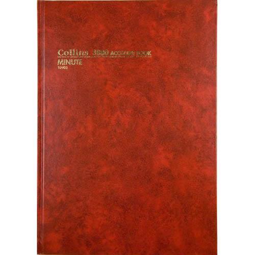 Collins 3880 Series Account Book Minute And Paged 84 Leaf A4 Red 10905 - SuperOffice