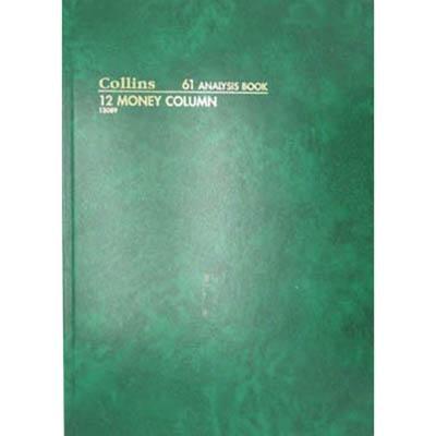 Collins 61 Series Analysis Book 15 Money Column 84 Leaf A4 Green 13110 - SuperOffice