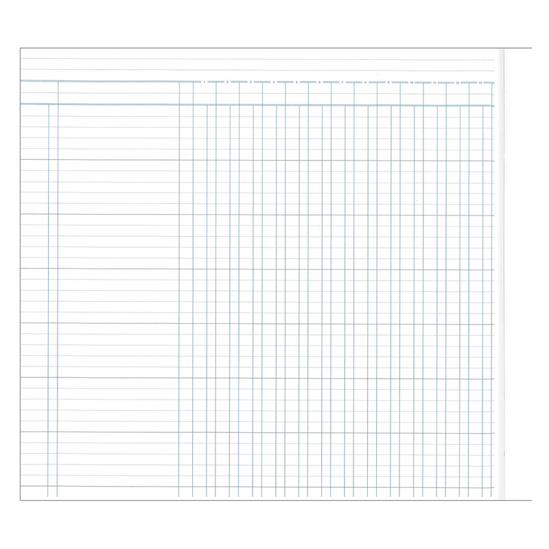 Collins 700 Series Analysis Book 32 Money Column 96 Leaf A3.5 Green 13273 - SuperOffice