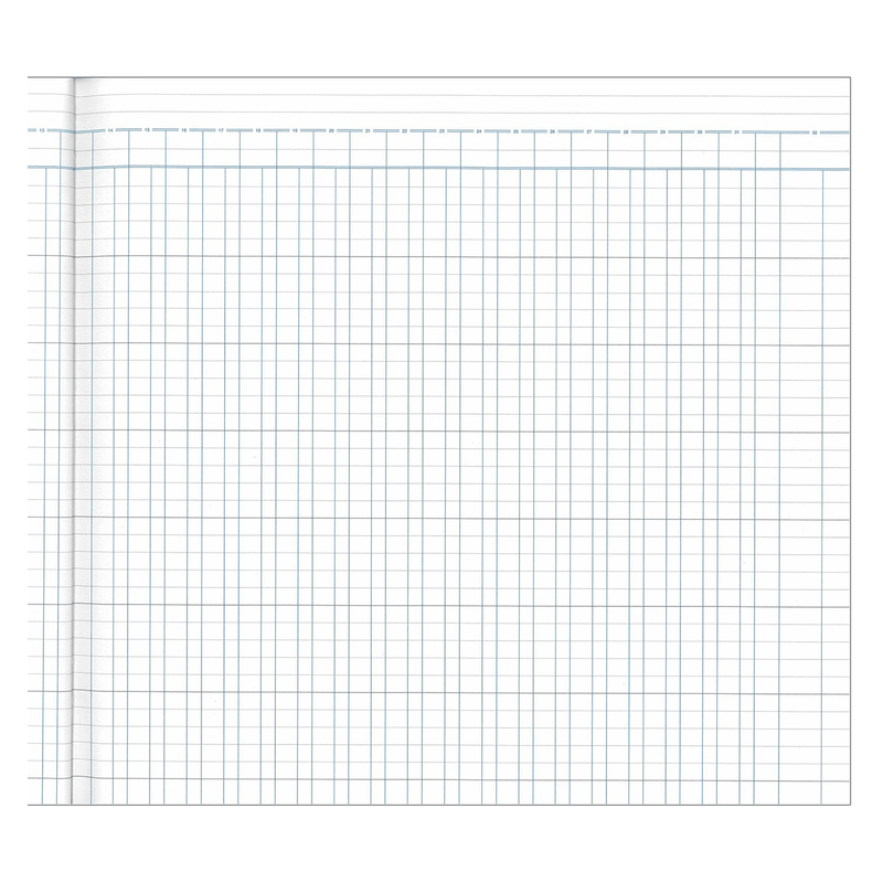 Collins 700 Series Analysis Book 32 Money Column 96 Leaf A3.5 Green 13273 - SuperOffice