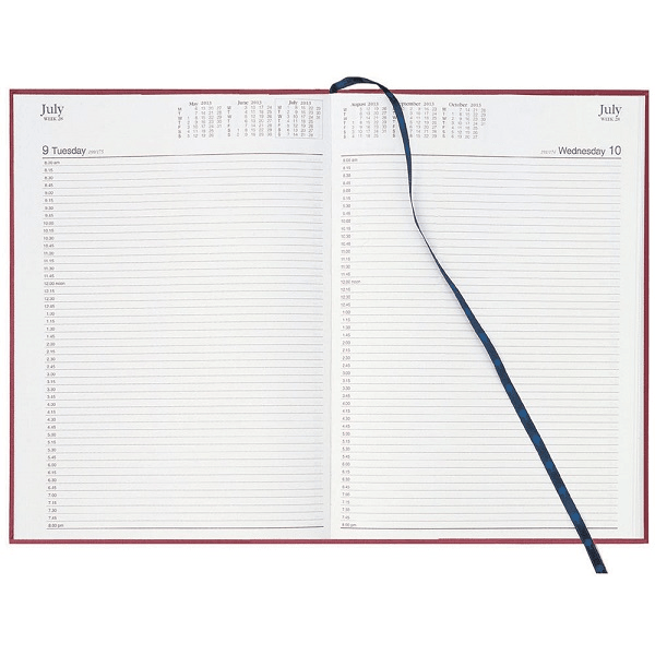 Collins A4 Day to Page 2022 Appointment Diary Burgundy Planner 140.P78-22 (140F Day To Page) - SuperOffice