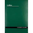 Collins A60 Series Analysis Book 13 Money Column Feint Ruled Stapled 60 Leaf A4 Green 10313 - SuperOffice