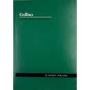 Collins A60 Series Analysis Book 18 Money Column Feint Ruled Stapled 60 Leaf A4 Green 10318 - SuperOffice