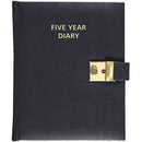 Collins Any Year Diary Day To Page 5 Years A5 Black 5YIL - SuperOffice
