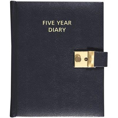 Collins Any Year Diary Day To Page 5 Years A5 Black 5YIL - SuperOffice