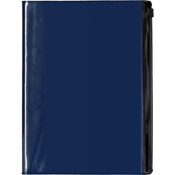 Collins Framework Notebook Ruled 192 Page Resealable Bag Cover A5 Pvc Navy FW15R.59 - SuperOffice