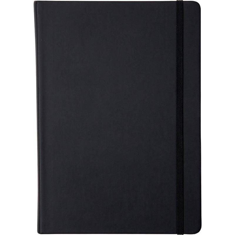 Collins Legacy Notebook 240 Blank Pages Expandable Inner Pocket A5 Black CL53NP-01 - SuperOffice