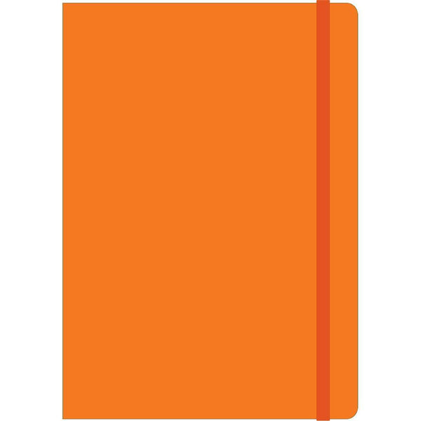 Collins Legacy Notebook Ruled 240 Page Expandable Inner Pocket A5 Orange CL53N-07 - SuperOffice