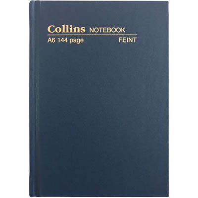 Collins Notebook Casebound 168 Page A6 Blue 05400 - SuperOffice