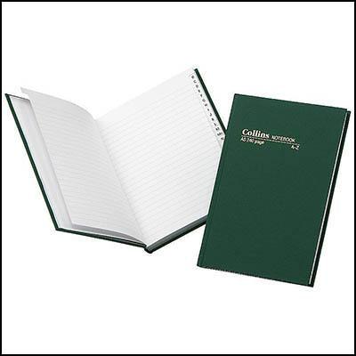 Collins Notebook Casebound A-Z Index 240 Page A5 Green 05604 - SuperOffice
