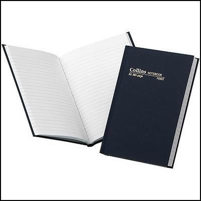 Collins Notebook Casebound Feint Rulled 384 Page A5 Blue 05700 - SuperOffice