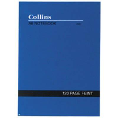 Collins Notebook Soft Cover Feint Ruled 120 Page A6 Blue 04600 - SuperOffice