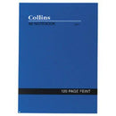 Collins Notebook Soft Cover Feint Ruled 168 Page A6 Blue 04606 - SuperOffice