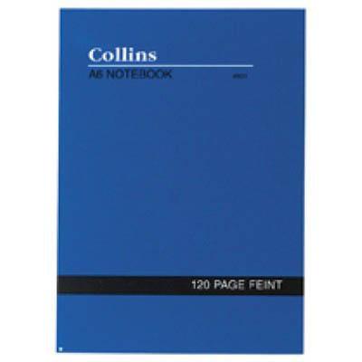Collins Notebook Soft Cover Feint Ruled 168 Page A6 Blue 04606 - SuperOffice