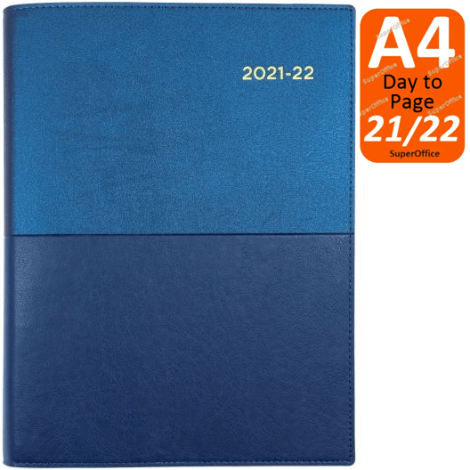 Collins Vanessa A4 Day To Page 2021/2022 Diary Blue Financial Year FY145.V59 (2021/22) - SuperOffice