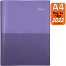 Collins Vanessa A4 Day To Page 2022 Diary Purple 145.V55-22 (2022 A4 DTP Purple) - SuperOffice