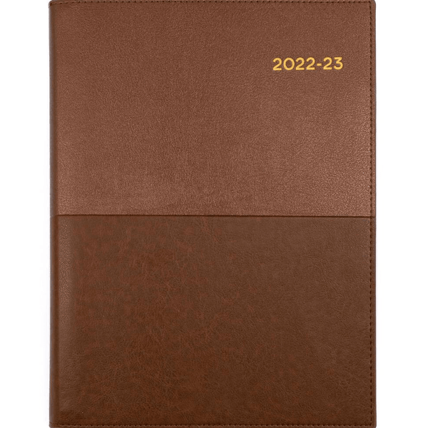 Collins Vanessa A4 Day To Page 2022/2023 Diary Tan Brown Financial Year FY145.V90-2223 (Brown) - SuperOffice