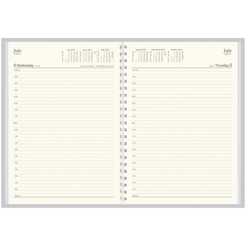 Collins Vanessa A4 Day To Page 2023 Diary Black Calendar Year Planner 145.V99-23 (Black A4 DTP 2023) - SuperOffice