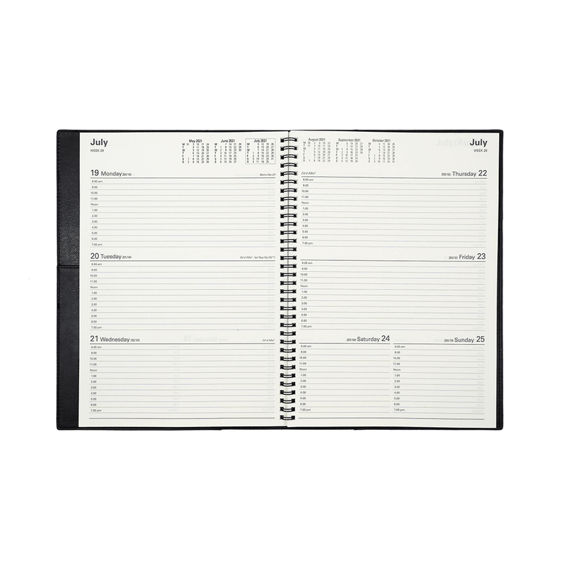 Collins Vanessa A4 Week To View 2021 Diary Rose Gold 345.V49 (2021) - SuperOffice