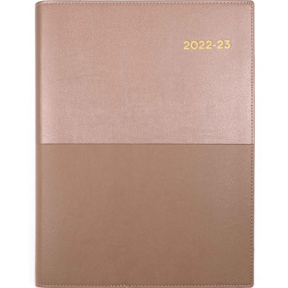 Collins Vanessa A4 Week To View 2022-2023 Diary Rose Gold Financial Year FY345.V49-22/23 (Rose) - SuperOffice