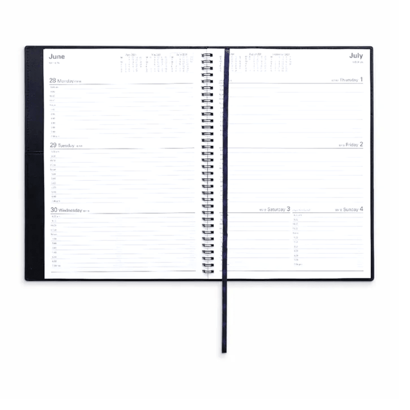 Collins Vanessa A4 Week To View 2022 Diary Blue Planner 345.V59-22 (2022 A4 WTV Blue) - SuperOffice