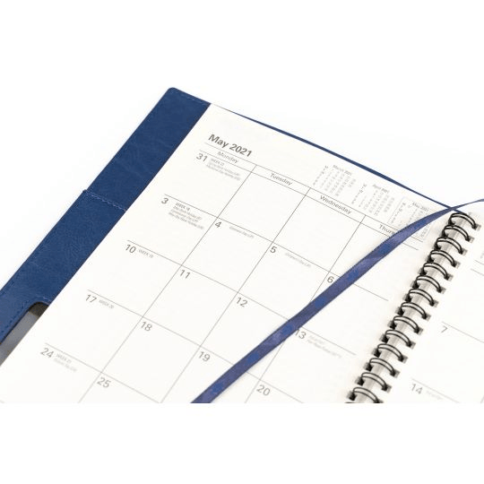 Collins Vanessa A4 Week To View 2022 Diary Blue Planner 345.V59-22 (2022 A4 WTV Blue) - SuperOffice