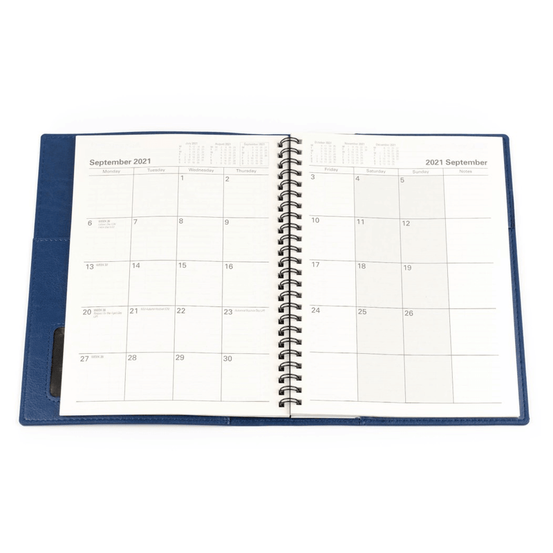 Collins Vanessa A5 Month To View 2021 Diary Blue 585.V59 (Month To View 2021) - SuperOffice