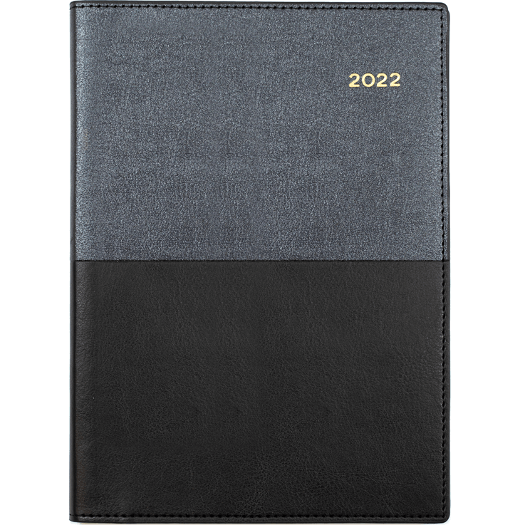 Collins Vanessa A5 Week To View 2022 Diary Planner Black 385.V99-22 (2022 A5 WTV) - SuperOffice