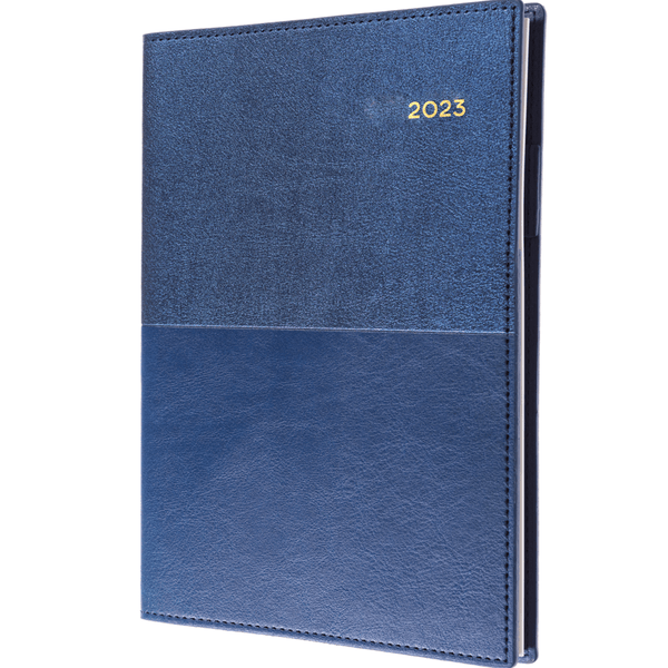 Collins Vanessa A5 Week To View 2023 Diary Blue Planner 385.V59 (2023 A5 WTV Blue) - SuperOffice