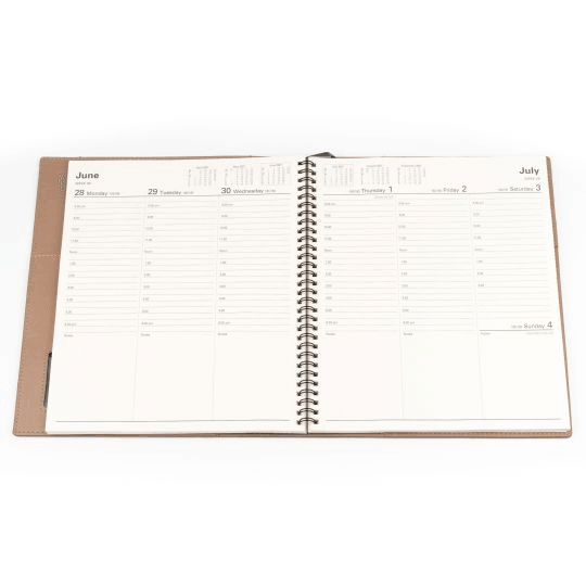 Collins Vanessa Quarto Short Week To View 2022 Diary Rose Gold Planner 325.V49-22 (2022 Quarto Rose) - SuperOffice